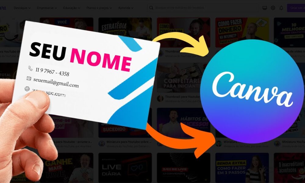APRENDA COMO criar um CARTÃO DE VISITA no CANVA hoje mesmo Foco Digital