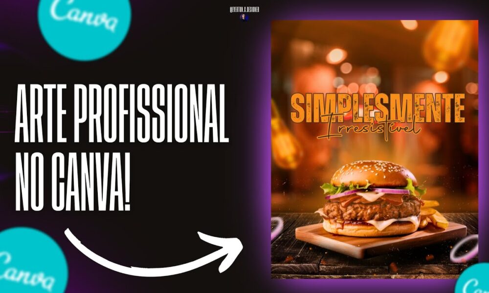 Arte Profissional De Hamburgueria No Canva Canva Canvatutorial