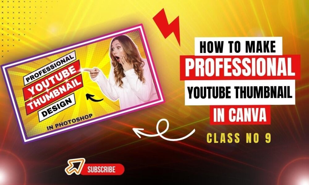 How to make YouTube thumbnail in Canva |Class No 9|Canva graphic ...
