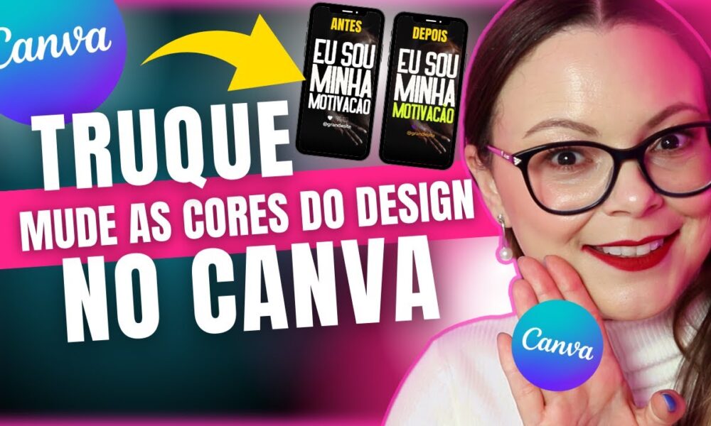 TRUQUE do CANVA – Como Mudar as Cores do DESIGN🔥 - Foco Digital