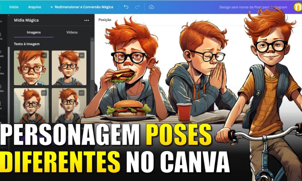 [PASSO A PASSO] CRIAR PERSONAGEM COM POSES DIFERENTES NO CANVA - Foco ...