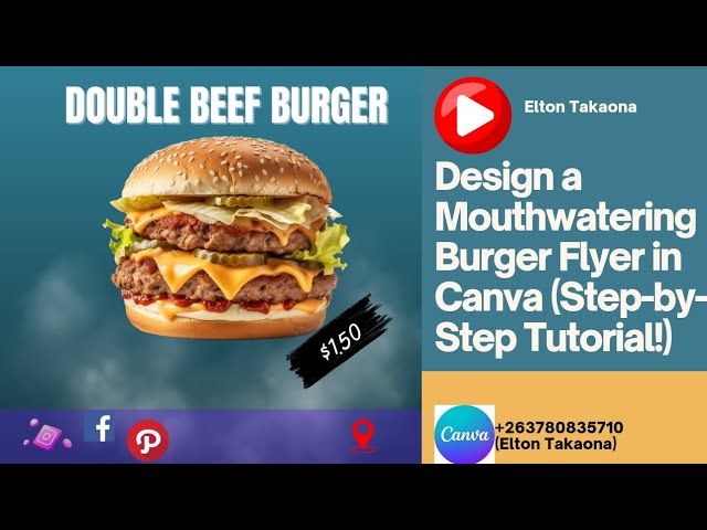 Design a Mouthwatering Burger Flyer in Canva (Step-by-Step Tutorial ...