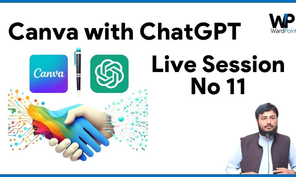 Canva with ChatGPT: Enhance Your Designs Live! Class No 12 - Foco Digital