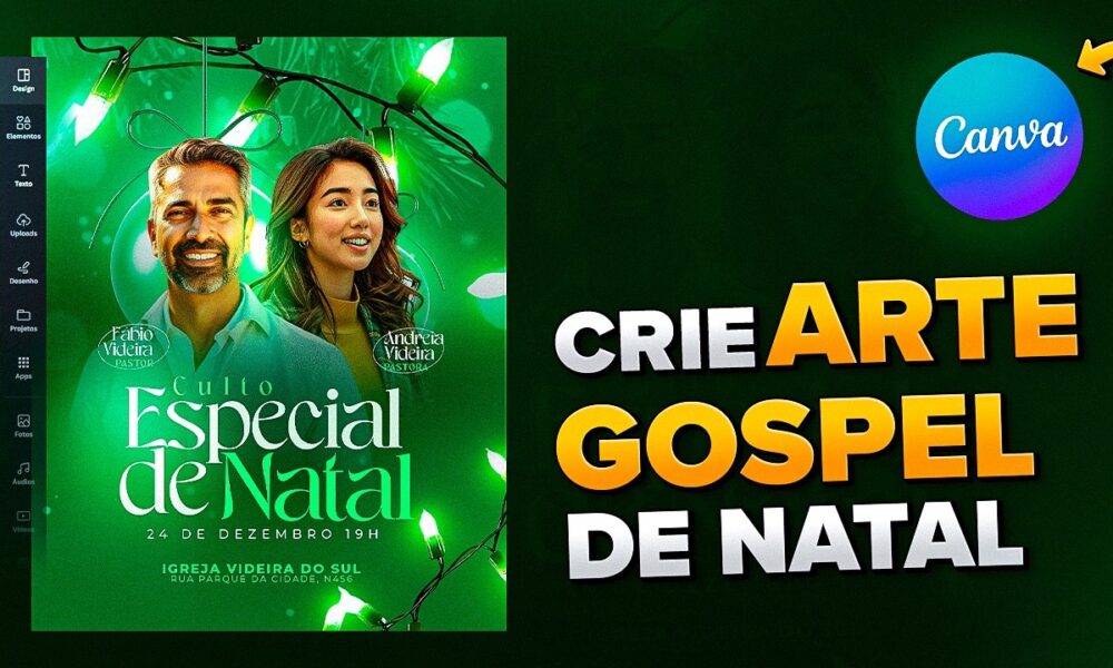 Aprenda A Criar Arte De Culto Especial Para O Natal No Canva Foco