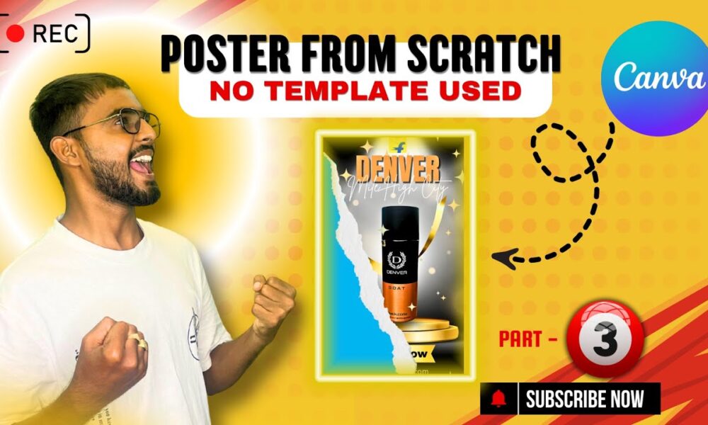 Canva Poster Design From Scratch | No Template Used! | Canva tutorial ...