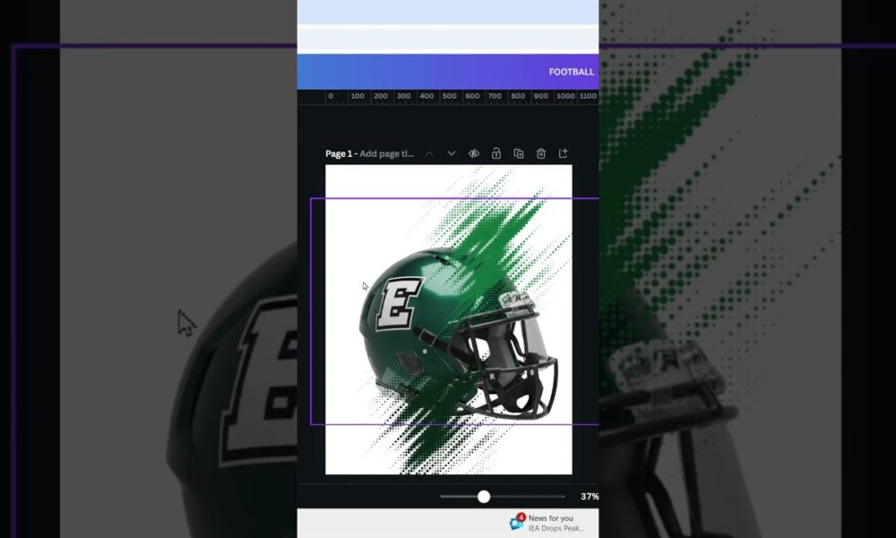 Epic Sports Poster Design Tutorial | Halftone & Helmet Effect in Canva ...