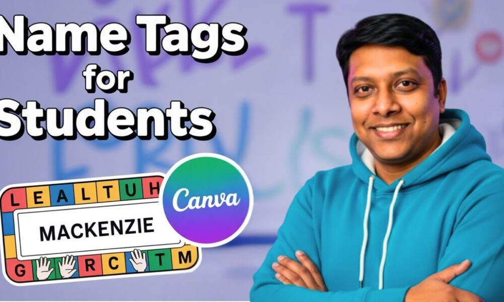 How to MAKE Name Tag In Canva (Step-By-Step) No Design Skill Needed ...