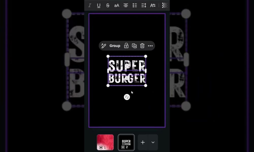 Modern Burger Poster Design in Canva Easy Canva Tutorial #canva # ...
