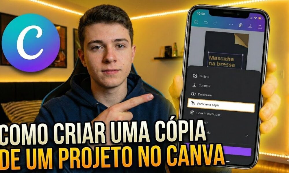 Como CRIAR CÓPIA de um PROJETO no CANVA - Foco Digital